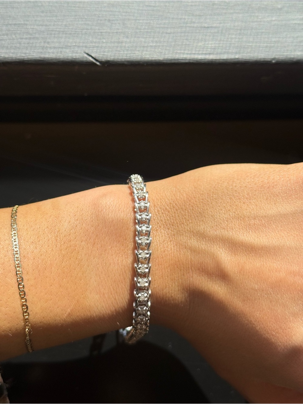 Diamond tennis bracelet